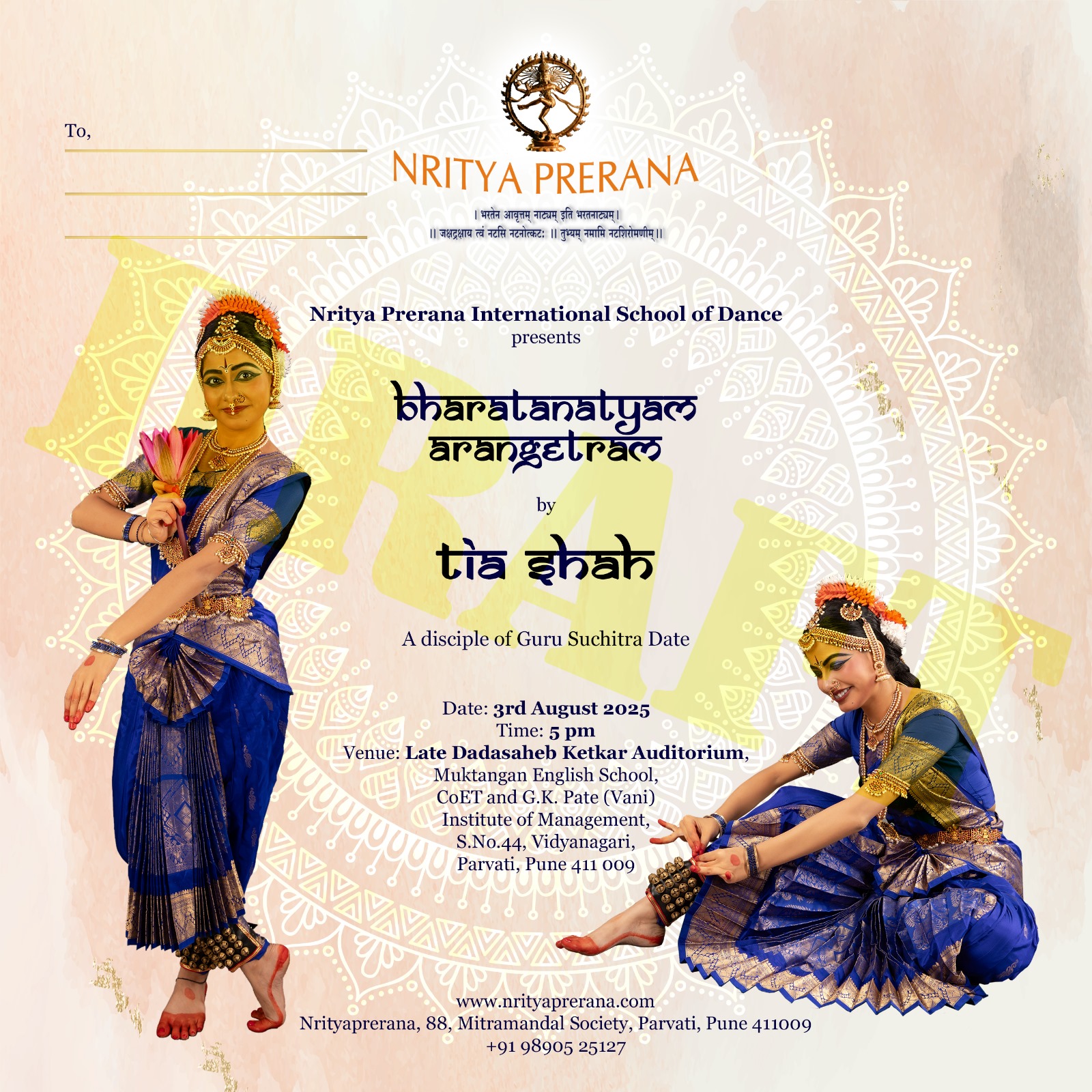 Arangetram by Tia Shah